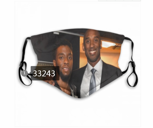 2021 NBA Los Angeles Lakers #24 kobe bryant 33243 Dust mask with filter->nba dust mask->Sports Accessory